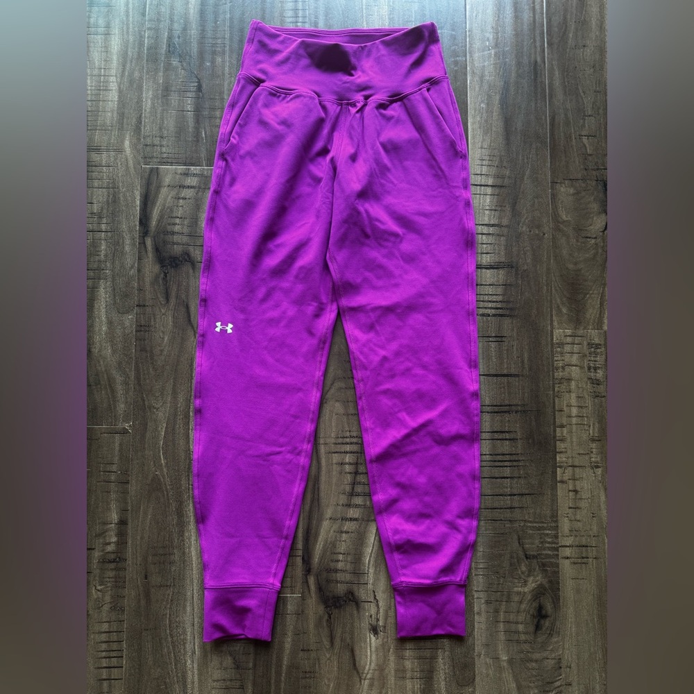 Under Armour Women's Jogger Sweatpants Skinny Solid Polyester  Size XS